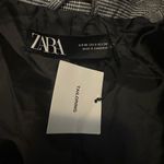 ZARA NWT  Grey Plaid One Button Blazer Size 2 Photo 4