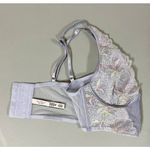 Victoria's Secret Victoria’s Secret Purple Lilac Lavender Pastel Floral Sheer Corset Bra Bralette Lingerie Size S 💜✨ Photo 6