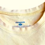 Patagonia Crewneck Tee Pastel Yellow L Cotton Stretch Short Sleeve Casual Photo 1