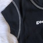 Good Luck Rhinestone Shirt White Photo 3