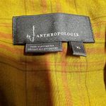 Anthropologie Velvet Tunic Dress Mustard Yellow Long Sleeve Pockets XL Photo 3