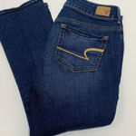 American Eagle Outfitters Womens Denim Jeans Artist Crop Blue Wash Size 4 Photo 0