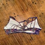Athleta Aqualuxe print S strappy sporty bikini top Photo 3