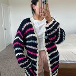 Listicle Coco McCall Navy striped cardigan Photo 0
