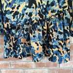 Never Fully Dressed Drop Waist RiRi Printed Dress Women’s 4 Blue Long Sleeves Photo 3