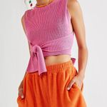 Free People Beach Orchid convertible open back pink knit top women’s size small Photo 2