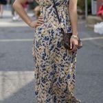 Moulinette Soeurs For Anthropologie Hydrangea Petals Maxi Floral Silk Dress Sz 6 Photo 9