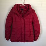 Rampage  Womens Puffer Jacket Size Small Zipped Front Polyester Red Photo 1