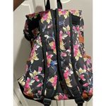 Junlion Floral Print School Laptop Backpack Bag Black Snap Brown Buckle Red Photo 6