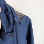 Lou & grey Navy Blue Waterproof Trench Coat Rain Jacket Long Size Small Photo 9