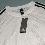 Adidas  Like New Women’s 3-stripe mesh long-sleeve shirt Photo 2