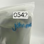 John Mark  Olive Green Textured Button Front Shirt Tunic Top Size Small Roll Tab Photo 11