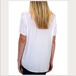 Double Zero Deep Purple Soft Slouchy V Tee Asymmetric Top Photo 3