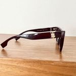 Burberry NIB B 4405 Cat Eye Sunglasses Burgundy Women's Gold Tone Hardware Photo 8