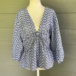 Derek Lam  10 Crosby “Noe” Eyelet Cotton Blouse Photo 1