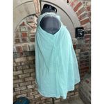 Pajama top satin lace and sheer aqua blue tan Size XL Photo 9