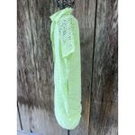 J.CREW Dress Size 0 LIGHT NEON GREEN EYELET SHORT SLEEVE MINI SHIRT DRESS Photo 3