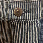 Anthropologie Pilcro and the Letterpress Railroad Striped Denim Shorts Size S Blue Photo 11