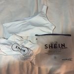 SheIn White Asymmetrical Bathing Suit Photo 5