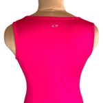 Champion Tank Top Shirt Hot Pink Sleeveless Fuchsia Vneck Workout Medium Photo 3