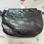 Guess Black Quilted floral Crossbody Bag with cheetah lining and bag charm Photo 4