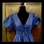 Cheeky Bliss In The Beginning Navy puff dress - Size Medium Photo 3