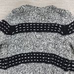 Vince Camuto Two by Chunky Knit Long Cardigan Sweater Black White Wool Blend L Photo 15