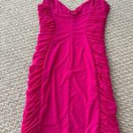 American Threads  Hot Pink Ruched Mini Dress Photo 8