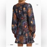 Farm Rio  NWT Sparkle Flowers Black Satin Mini Dress - small ($225) Photo 2