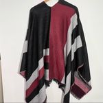 Marc New York ColorBlock Poncho Shawl Rauna One Size Photo 5