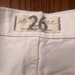 We The Free Free People Tapered Baggy Boyfriend Distressed White Jeans Sz 26 NEW Photo 11