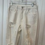 Bridge by GLY  White Distress Mom Jeans Size 25 Photo 2