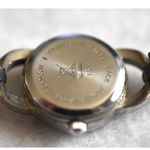 Source Unknown Vintage White Face Silver Tone Link Box Latch Band New Battery Dainty Watch Photo 3