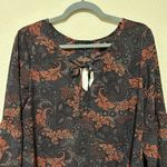 Sanctuary Sancturay Floral Printed Top Womens Size S Balloon Sleeves Peasant Multicolor Photo 3