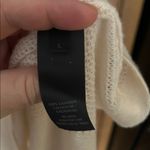 Donna Karan  New York Ivory Cream Crewneck Cashmere Sweater Large Photo 4