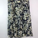 Jones New York Jones NY 14 Aloha Black White Yellow Floral Skirt Plus Photo 2