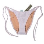 J.Crew  Ribbed curved-waist cheeky string bikini bottom in‎ Pale Blossom S NWT Photo 4