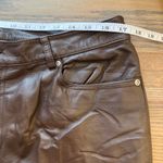 Newport News  Jeanology brown leather pants size 14 Photo 7