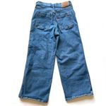 Levi's  Mile High Cropped Wide Leg Blue Button Fly Jeans Size 28 Photo 8