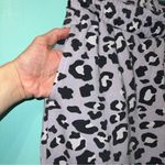 Purple Leopard Print Colsie Sweatpants Black Size M Photo 3