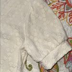 Lovely Melody women’s size large ivory button v Photo 5