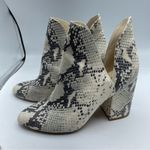 Steve Madden  Rookie Faux Leather Grey Snake Embossed Ankle Boots 9 Western Photo 7