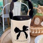 Handmade  Small unique Fashion bow-knot Bucket cloth Bag for Women Photo 1