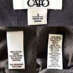 Cato Dark Gray Sequin Sleeveless Cardigan Vest Small Photo 6