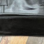 NWOT Black Pleather Shoulder Handbag Purse with Silver & Black Hardware Photo 6