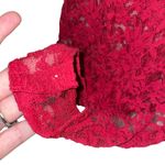 AmbuRance Red Lace Bodysuit V Neck Sleeveless Full Lace Size 2X Photo 6