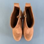 Dolce Vita Cecile Praline Nubuck Leather Wood Block Heel Ankle Boots Brown Size 7 Photo 7