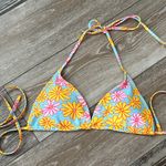 SheIn Swimwear Sz L Adorable Floral Bikini Top W Daisy Print Photo 1