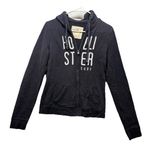 Hollister  Surf Y2K Dark Blue Full Zip Hoodie Women’s Sz Medium Sweatshirt Photo 0