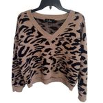 Lulus Good For You Taupe Leopard Print Sweater Photo 1